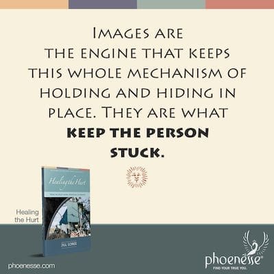 Las imágenes son el motor que mantiene todo este mecanismo de mantener y ocultar en su lugar. Son los que mantienen a la persona atrapada.