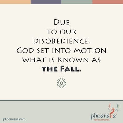 Due to our disobedience, God set into motion what is known as the Fall. Holy Moly_Phoenesse