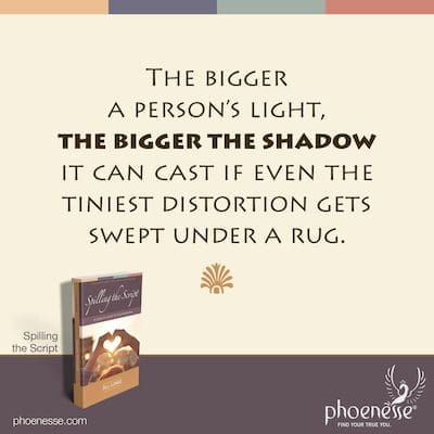 The bigger a person’s light, the bigger the shadow it can cast if even the tiniest distortion gets swept under a rug.